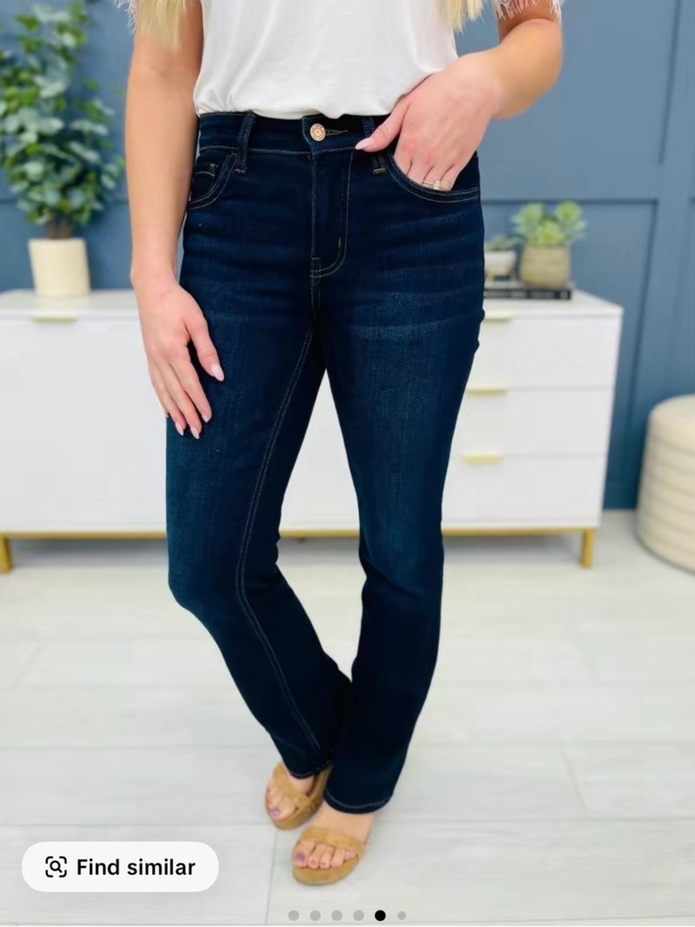 Women's Boot Cut Jeans in Dark Indigo - Classic Fit